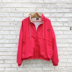Vintage Hilton Windbreaker Jacket Red